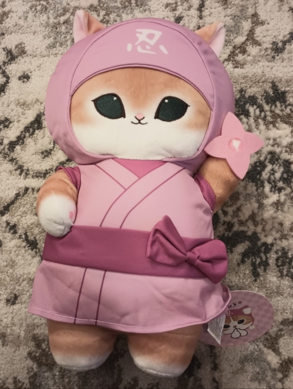 Mofusand Ninja Pink Cat Plush